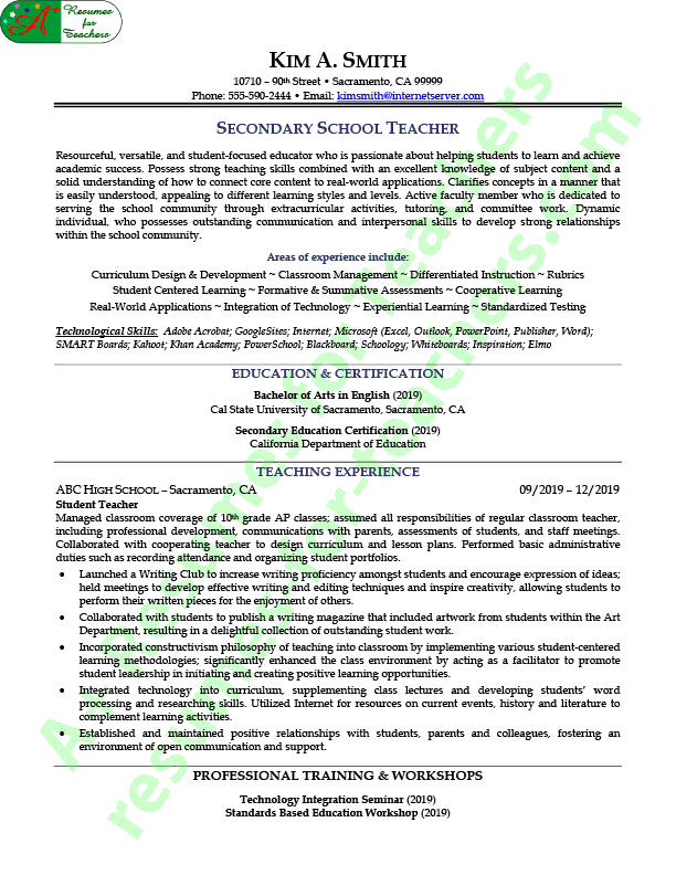 resume profile examples for teachers creative writing back to school application letter for
