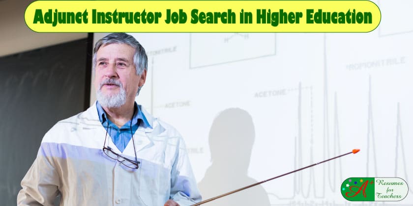 Adjunct Instructor Job Search in Higher Education