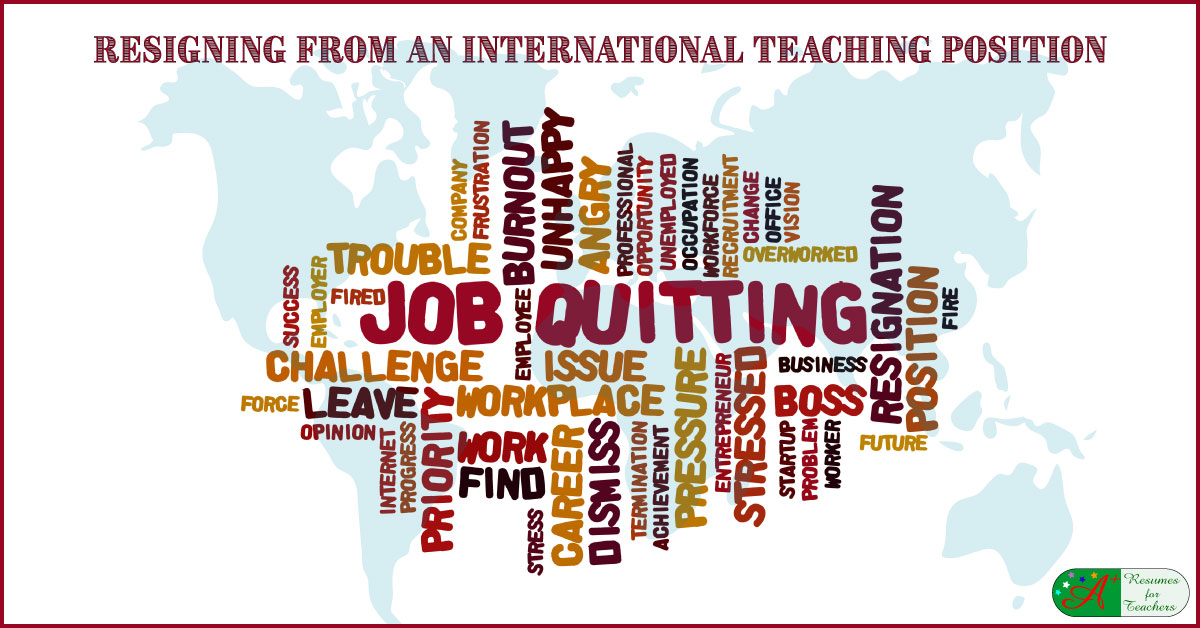 Resigning From An International Teaching Position