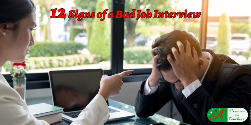 12 Signs of a Bad Job Interview