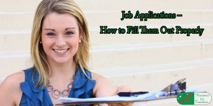 Job Applications How to Fill Them Out Properly