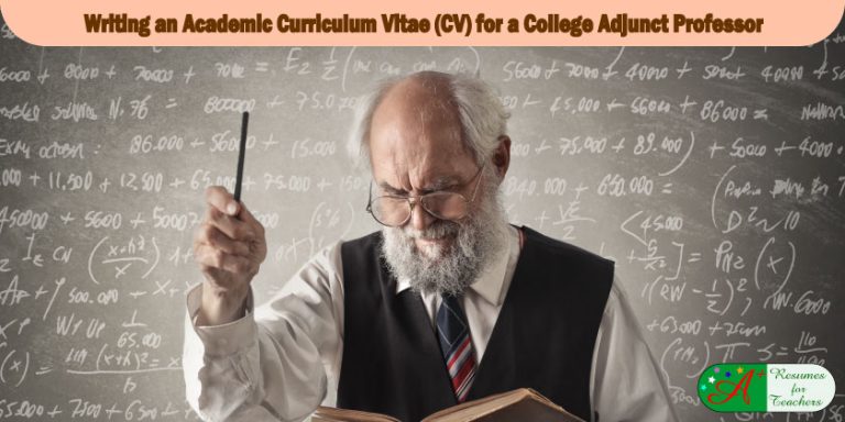 writing-an-academic-cv-college-adjunct-professor-resume