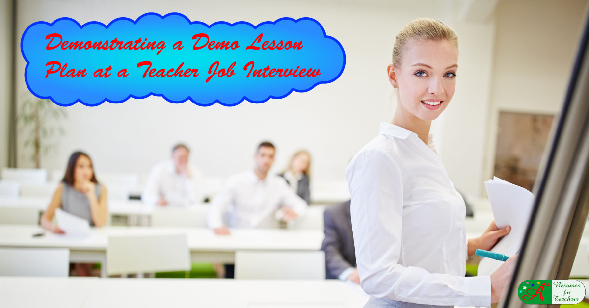 How To Create A Demo Lesson Plan At A Teacher Job Interview