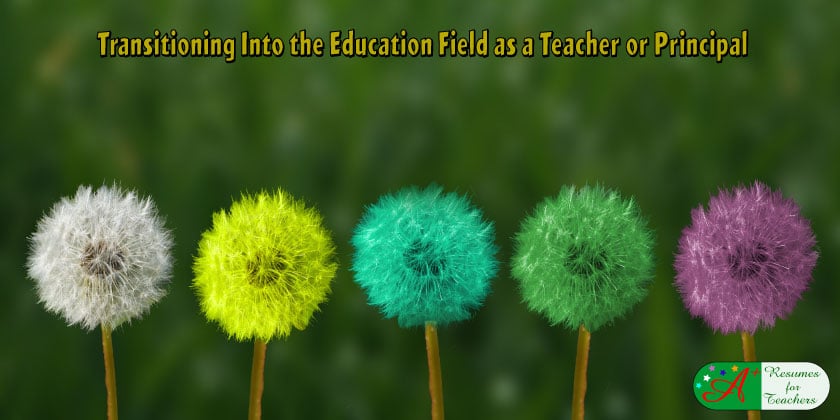 Transitioning Into the Education Field as a Teacher or Principal