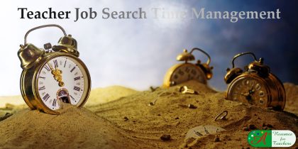 Teacher Job Search Time Management