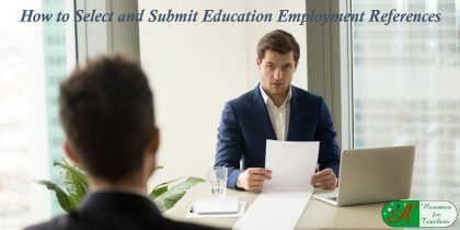 How to Select and Submit Employment References
