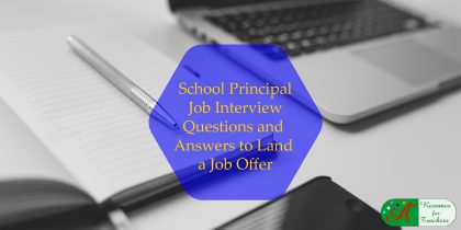 school principal job interview questions and answers to land a job offer