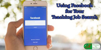 using facebook for your teaching job search