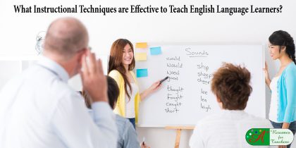 what instructional techniques are effective to teacher english language learner