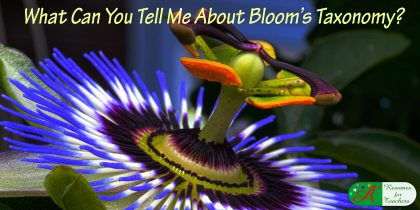 what can you tell me about bloom's taxonomy?