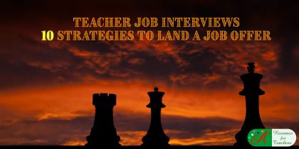 Teacher Job Interview 10 Strategies to Land a Job Offer